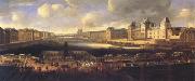 French school View of Paris with the Louvre (mk05) Sweden oil painting reproduction